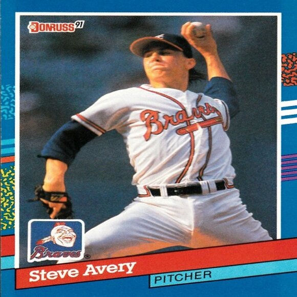 Steve Avery (Atlanta Braves) Vintage Donruss '91 Series MLB Card - Number 187 - Picture 1 of 2